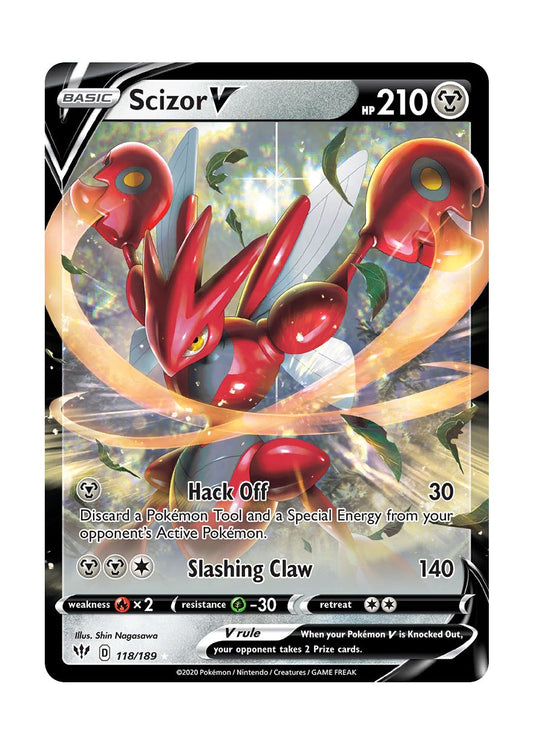 Scizor V (118/189) - Darkness Ablaze