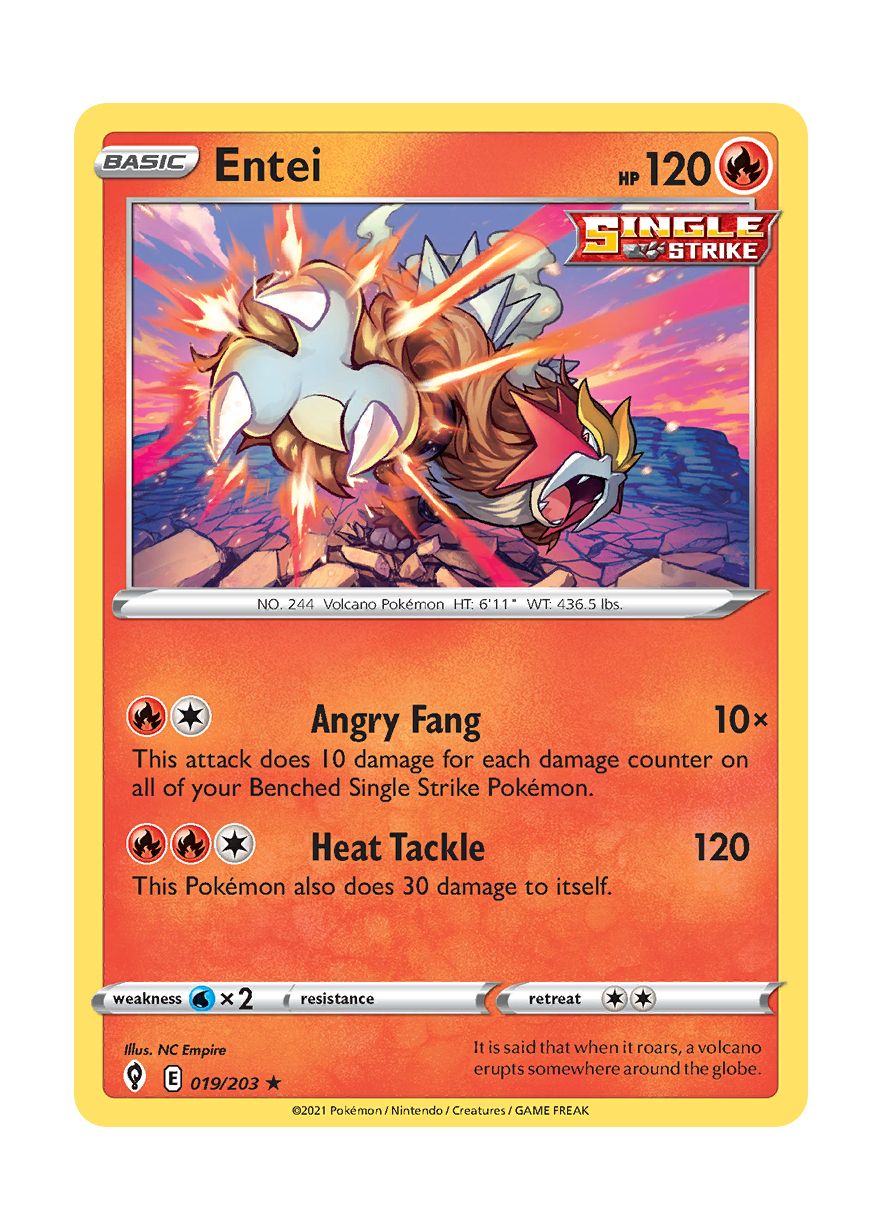 Entei (019/203) - Evolving Skies