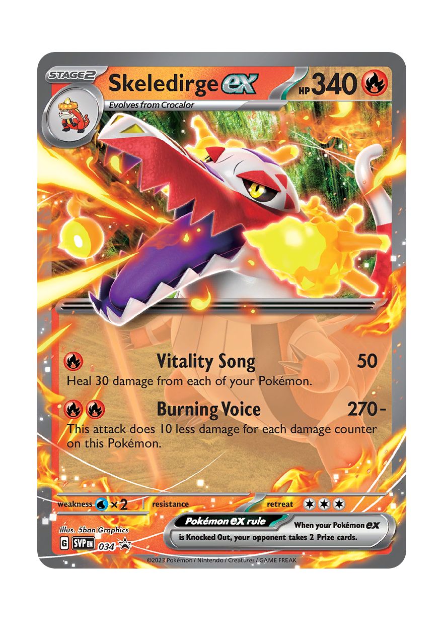 Skeledirge ex (34/101) - Scarlet & Violet Black Star Promos