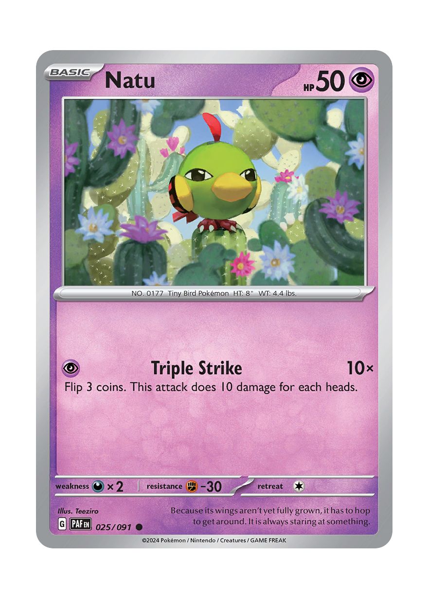 Natu (025/91) - Paldean Fates