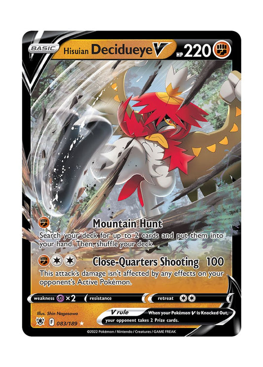 Hisuian Decidueye V (083/189) - Astral Radiance