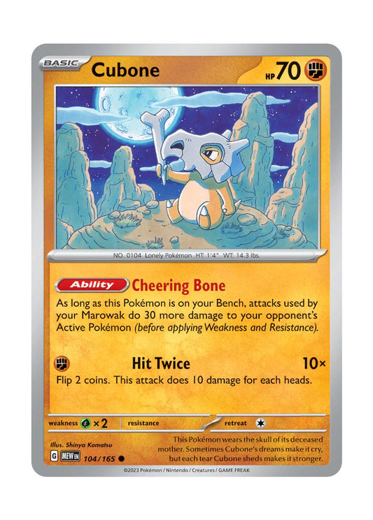 Cubone (104/165) - 151