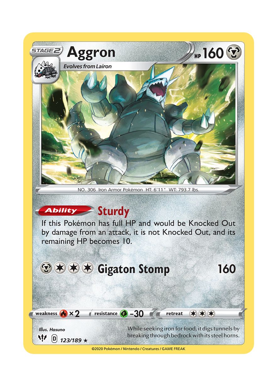 Aggron (123/189) - Darkness Ablaze