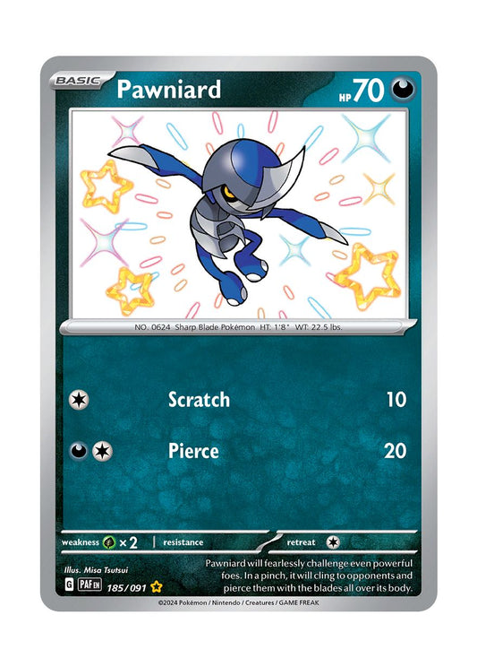 Pawniard (185/91) - Paldean Fates