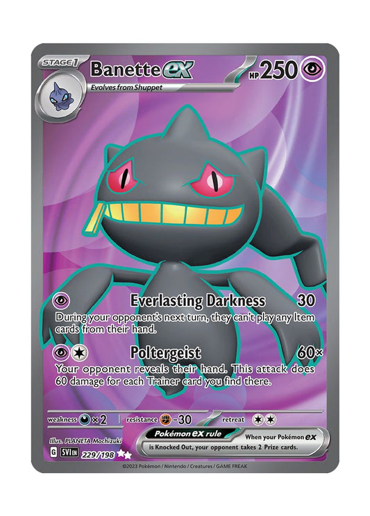 Banette ex (229/198) - Scarlet & Violet