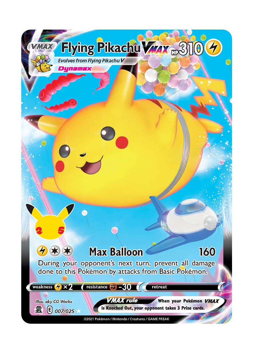 Flying Pikachu VMAX (007/25) - Celebrations