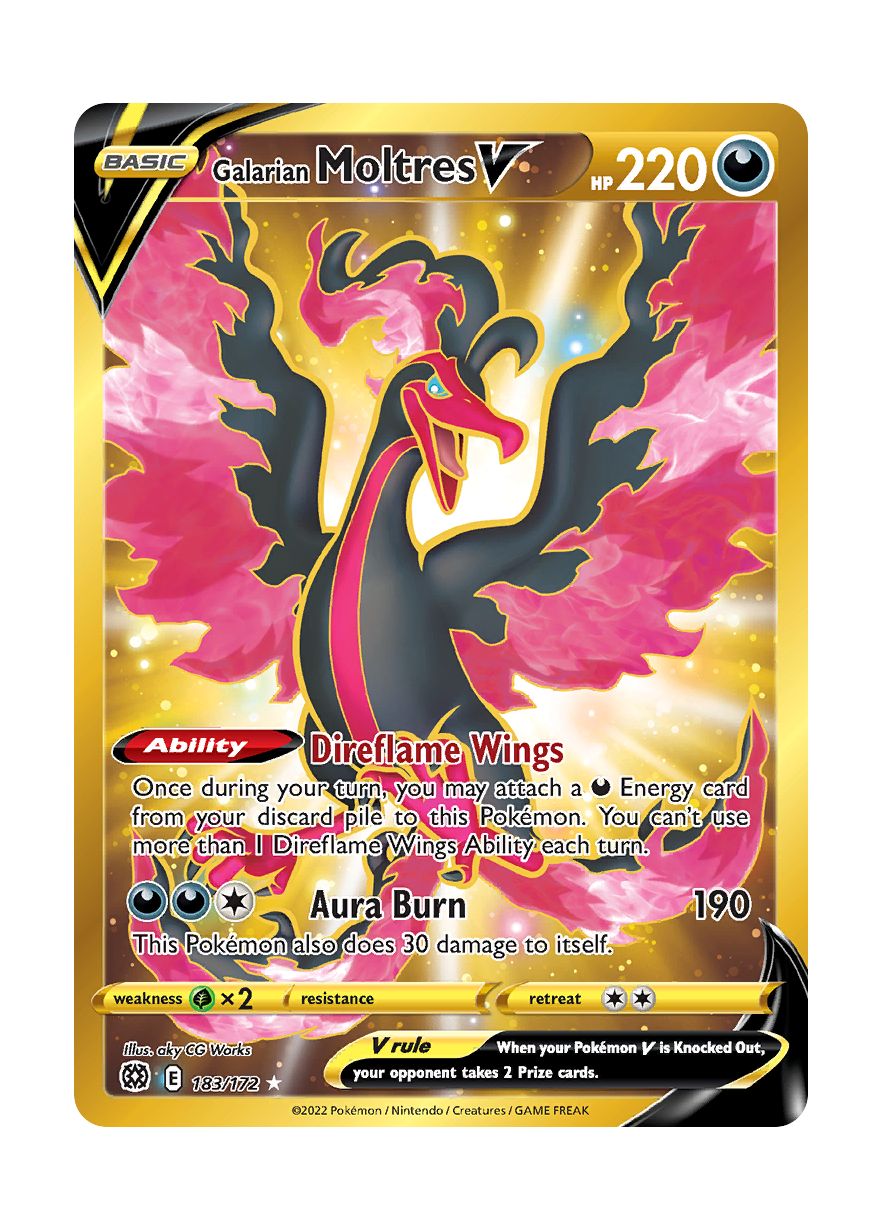Galarian Moltres V (183/172) - Brilliant Stars