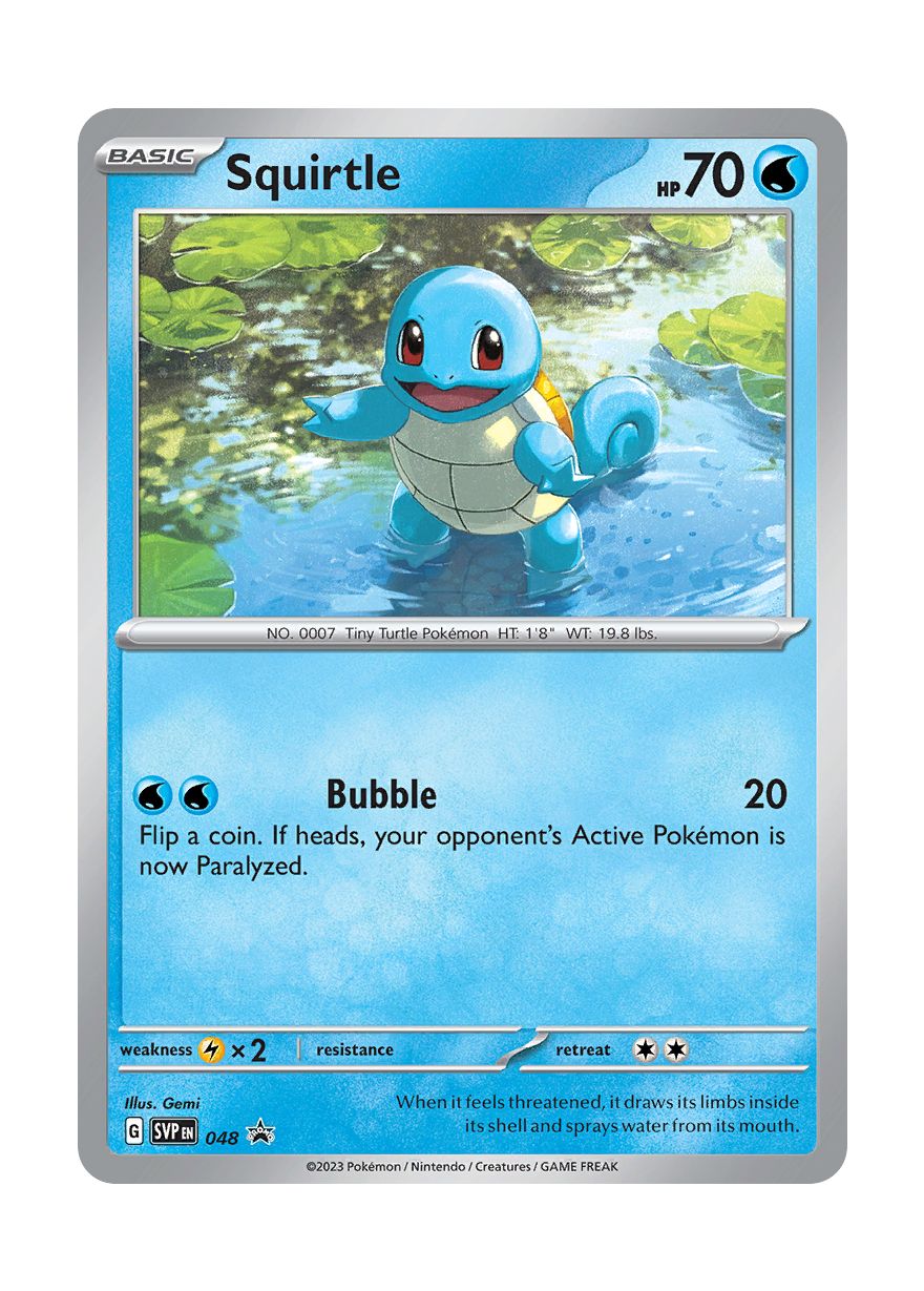 Squirtle (48/101) - Scarlet & Violet Black Star Promos