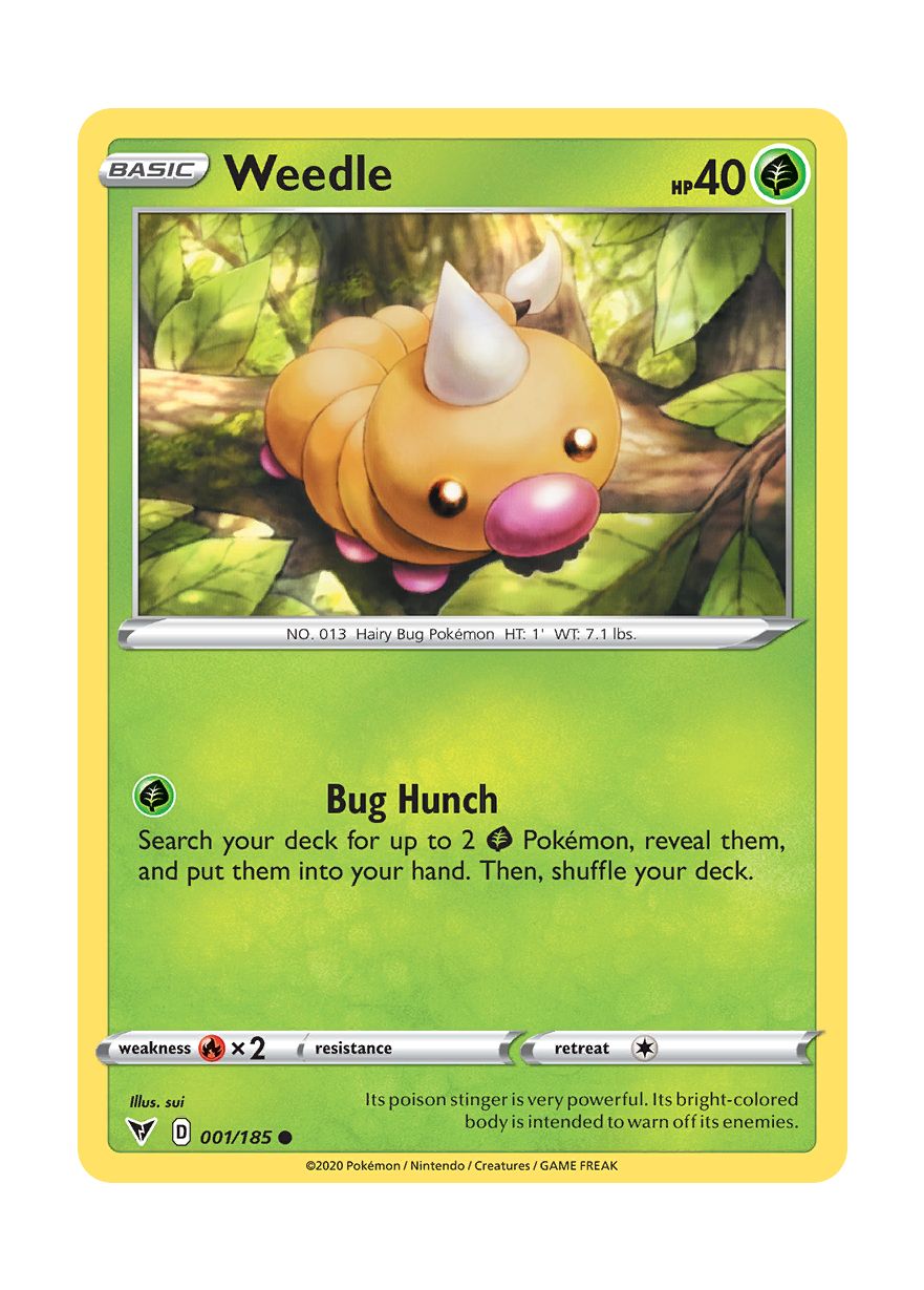Weedle (001/185) - Vivid Voltage