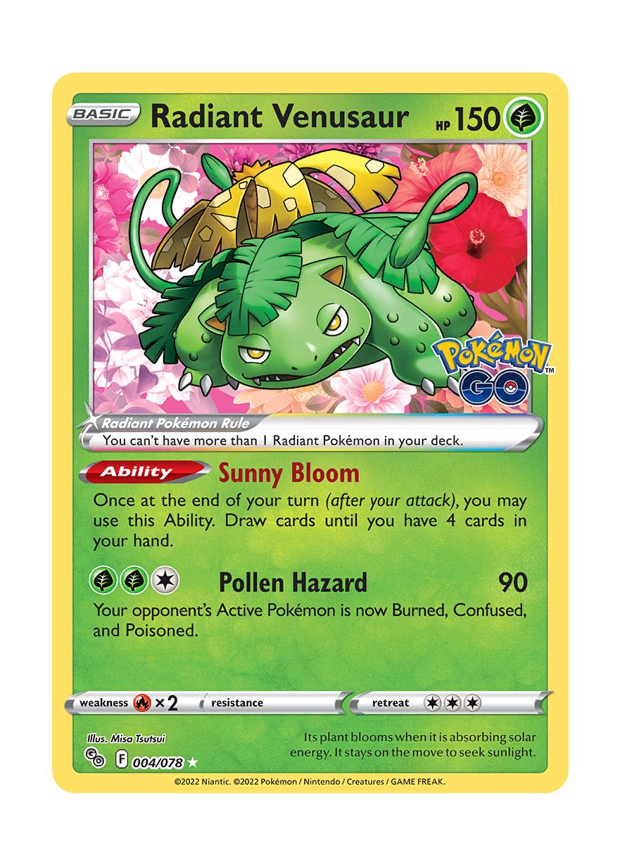 Radiant Venusaur (004/78) - Pokémon GO