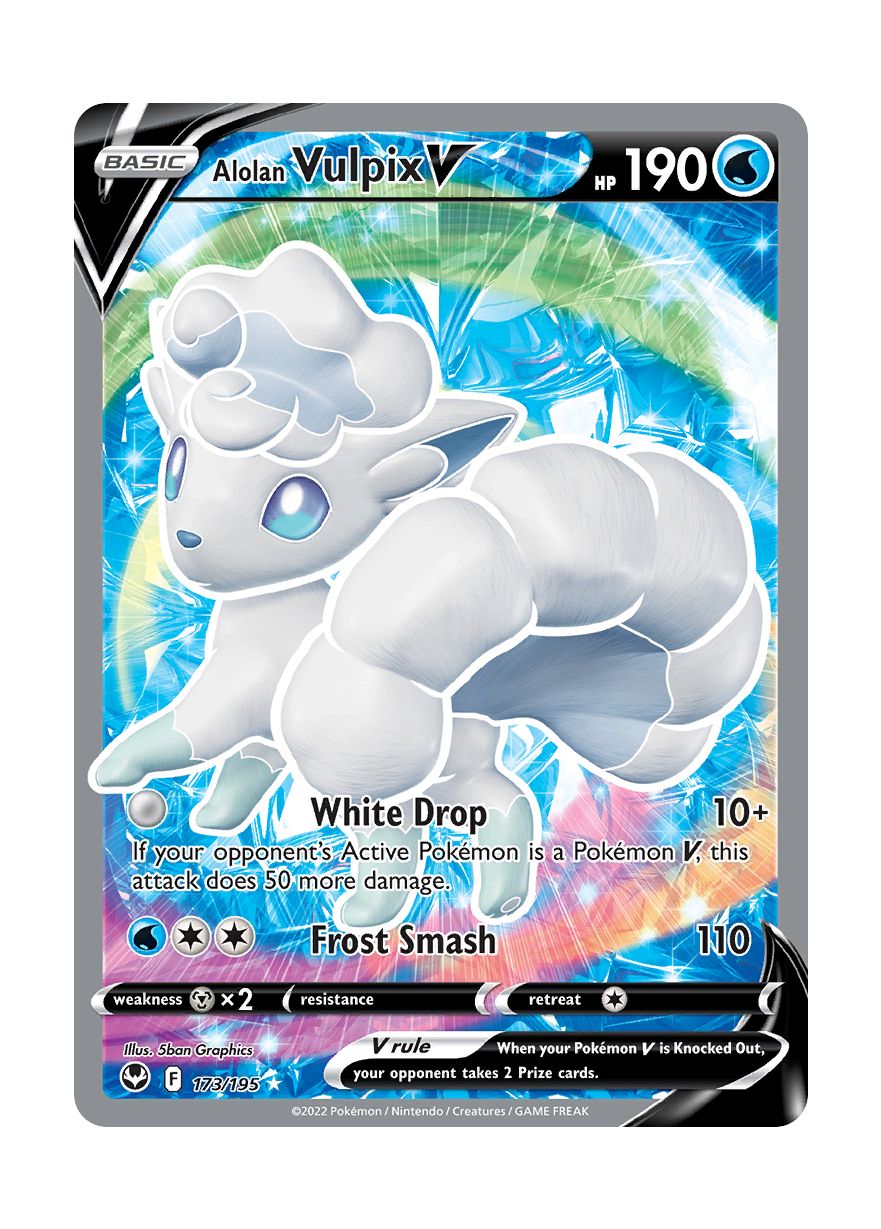 Alolan Vulpix V (173/195) - Silver Tempest