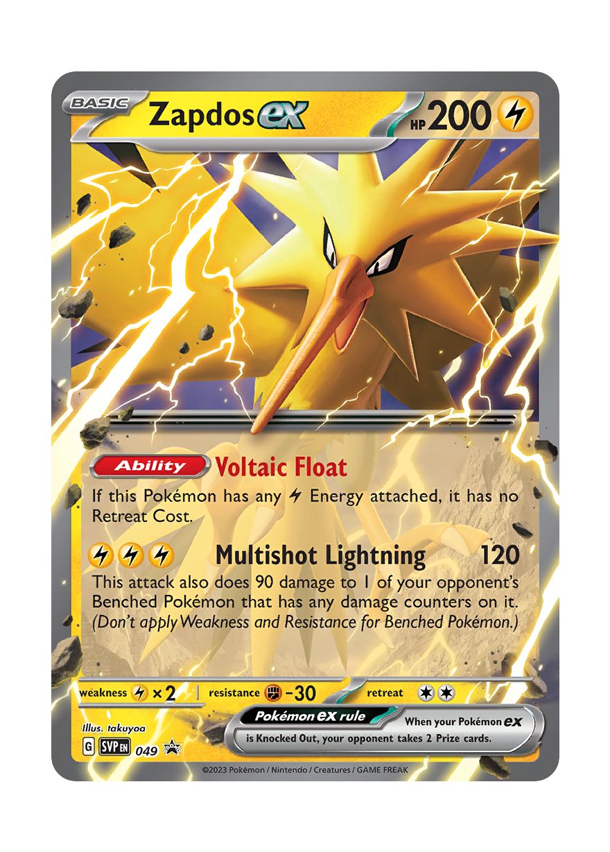 Zapdos ex (49/101) - Scarlet & Violet Black Star Promos