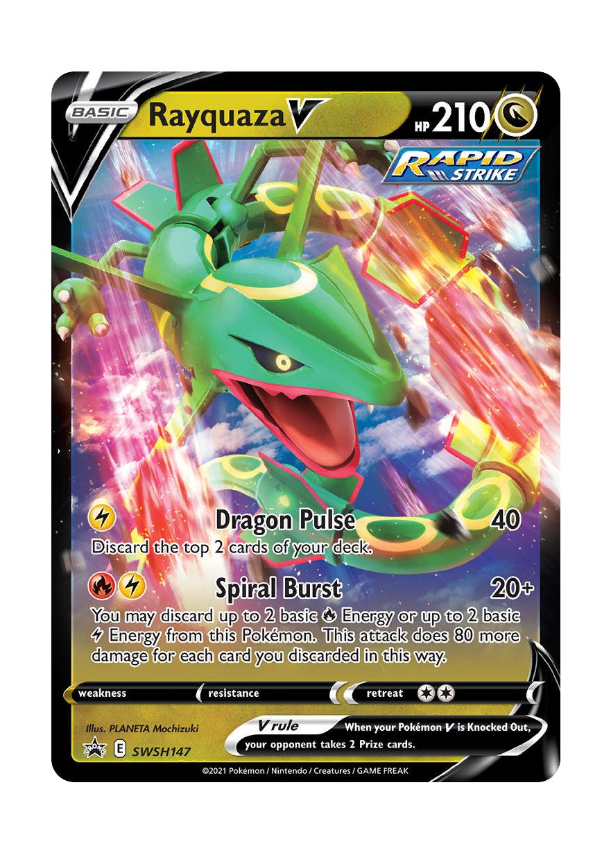 Rayquaza V (SWSH147/307) - SWSH Black Star Promos