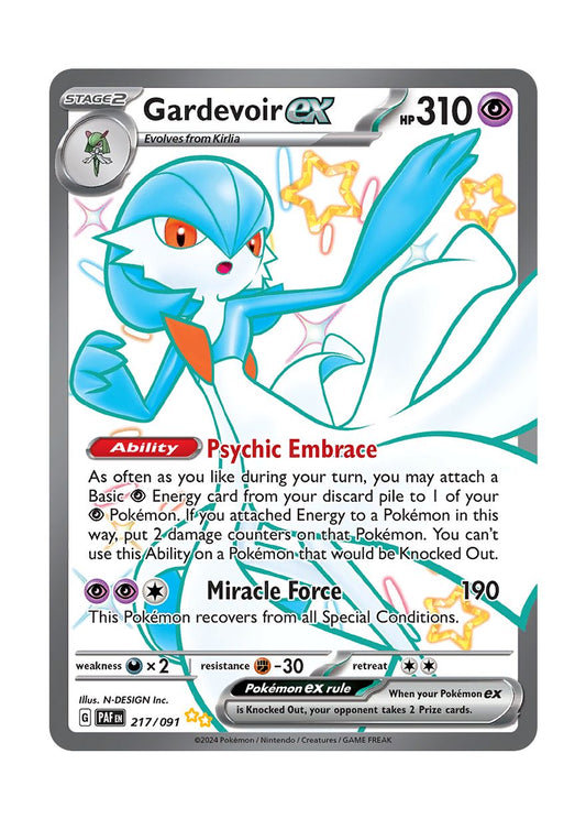 Gardevoir ex (217/91) - Paldean Fates