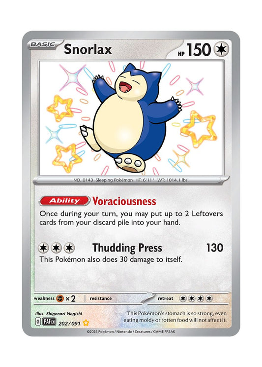 Snorlax (202/91) - Paldean Fates