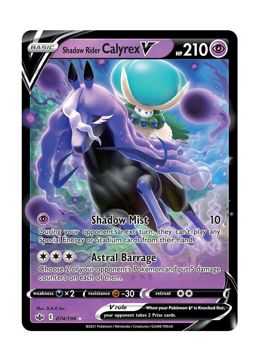 Shadow Rider Calyrex V (074/198) - Chilling Reign