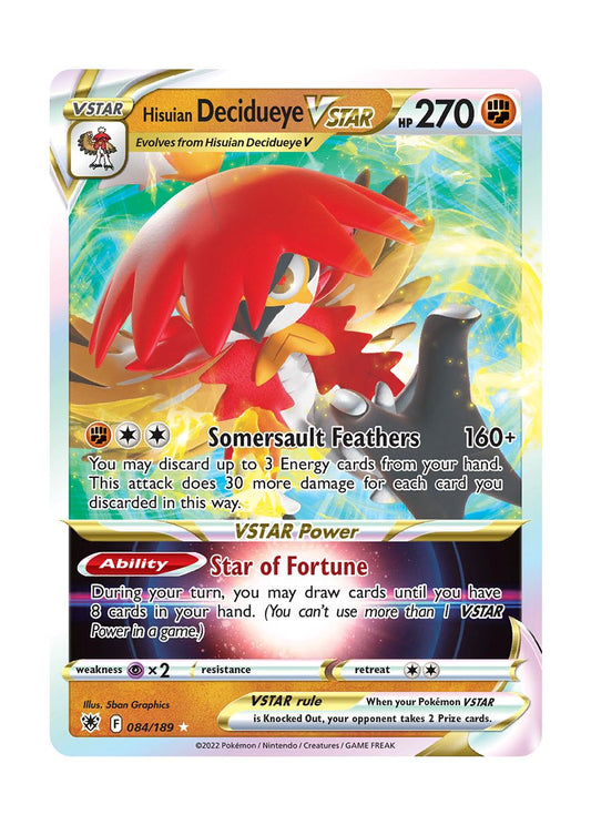 Hisuian Decidueye VSTAR (084/189) - Astral Radiance