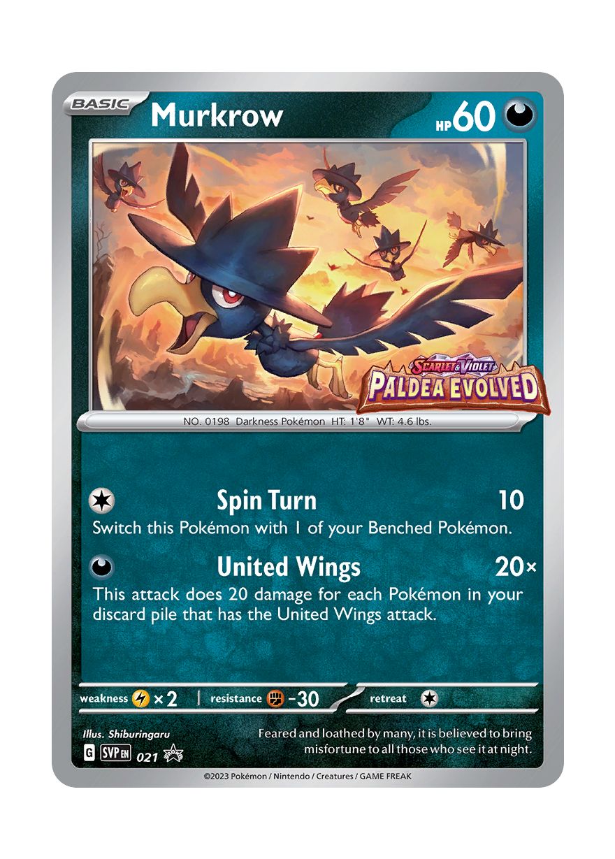 Murkrow (21/101) - Scarlet & Violet Black Star Promos