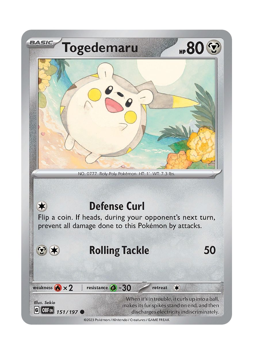 Togedemaru (151/197) - Obsidian Flames