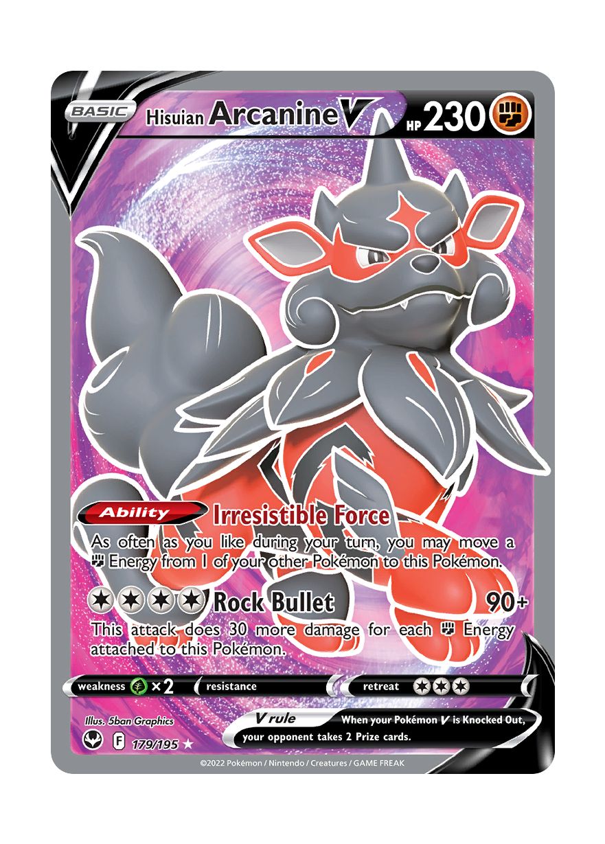 Hisuian Arcanine V (179/195) - Silver Tempest