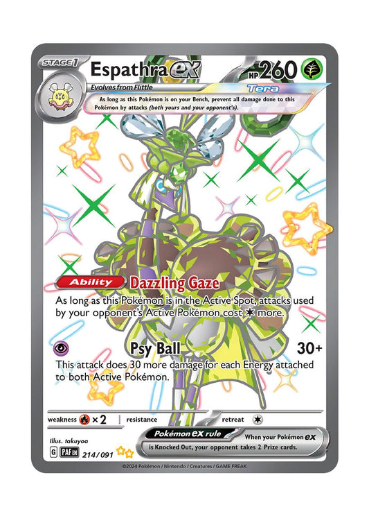 Espathra ex (214/91) - Paldean Fates