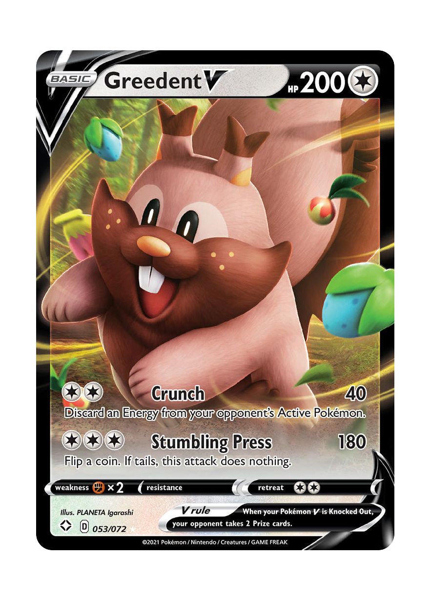 Greedent V (053/72) - Shining Fates