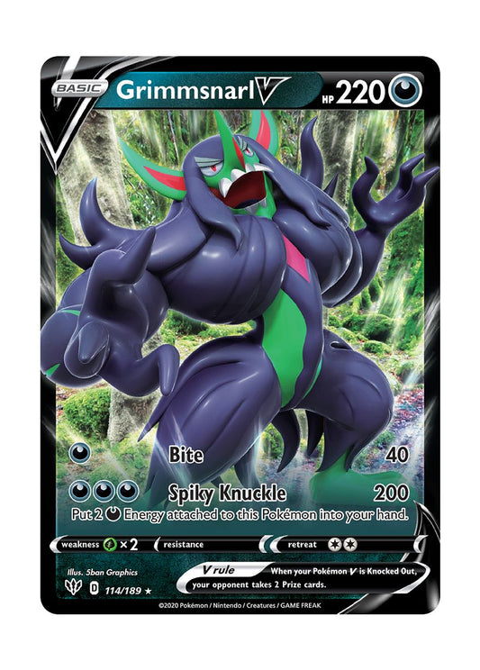 Grimmsnarl V (114/189) - Darkness Ablaze