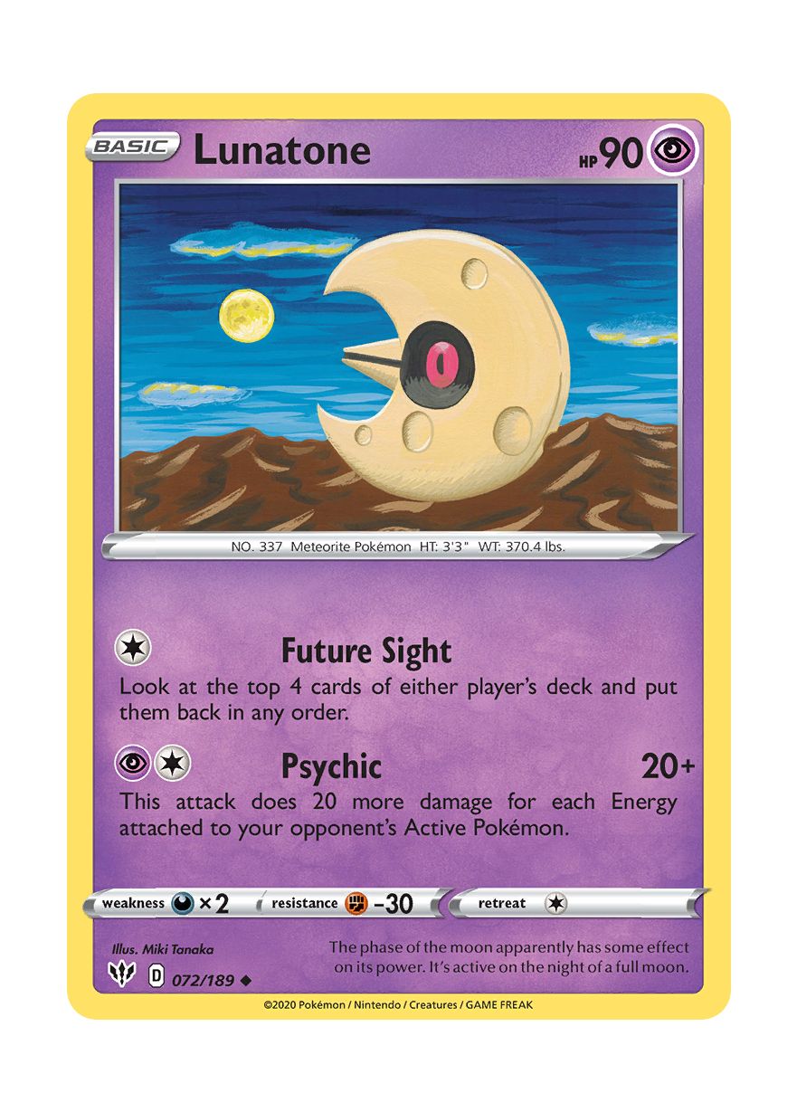 Lunatone (072/189) - Darkness Ablaze