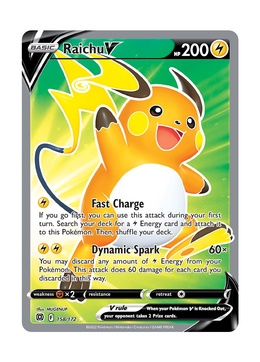 Raichu V (158/172) - Brilliant Stars