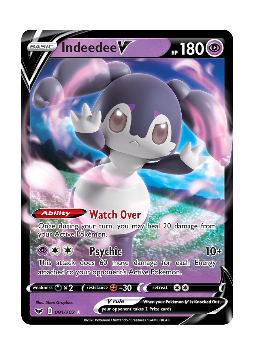 Indeedee V (091/202) - Sword & Shield