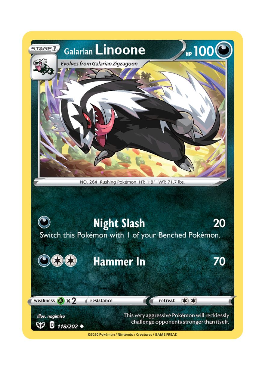Galarian Linoone (118/202) - Sword & Shield