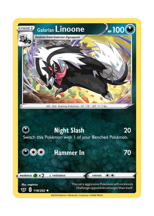 Galarian Linoone (118/202) - Sword & Shield