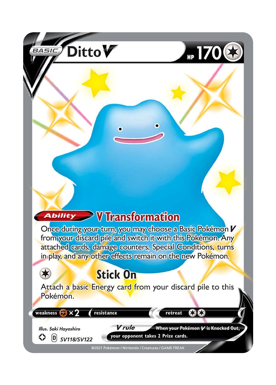 Ditto V (SV118/122) - Shiny Vault