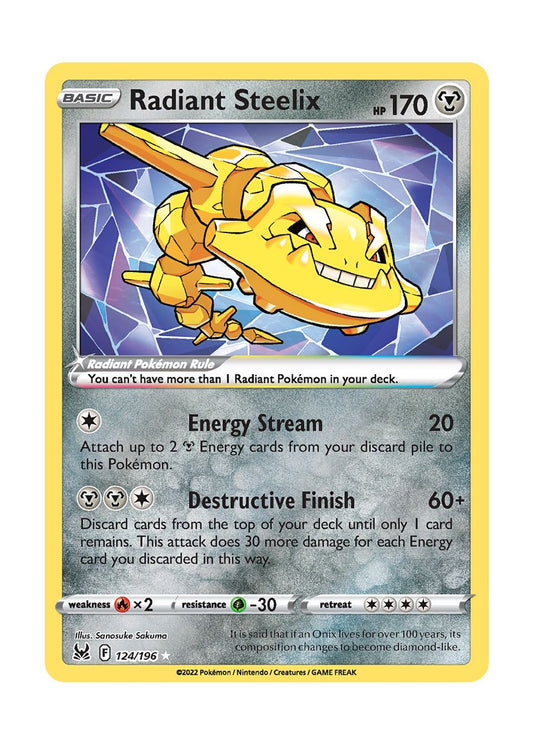 Radiant Steelix (124/196) - Lost Origin