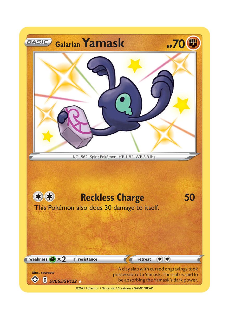 Galarian Yamask (SV065/122) - Shiny Vault