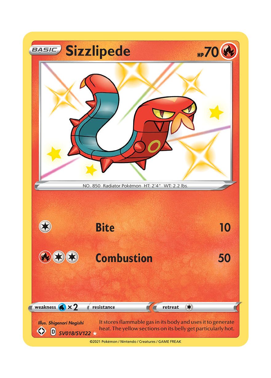 Sizzlipede (SV018/122) - Shiny Vault