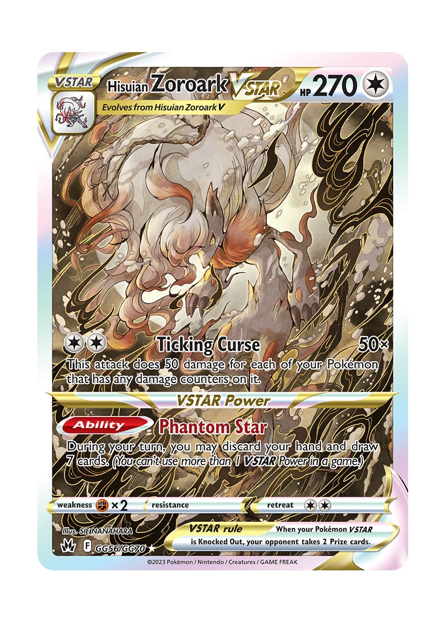 Hisuian Zoroark VSTAR (GG56/70) - Crown Zenith Galarian Gallery