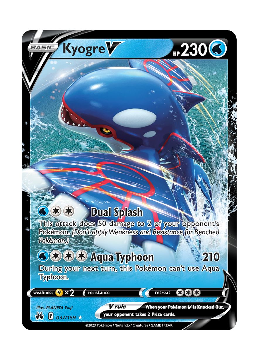 Kyogre V (037/159) - Crown Zenith