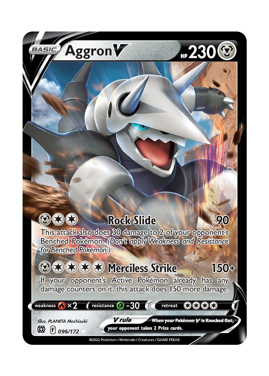 Aggron V (096/172) - Brilliant Stars