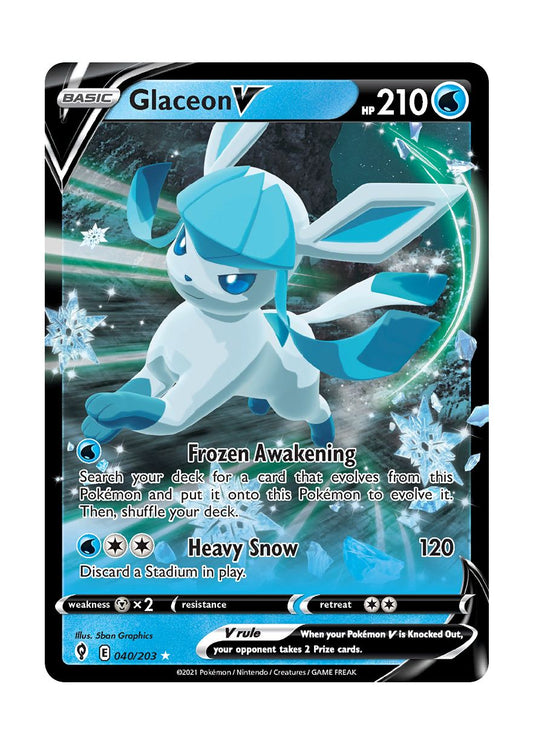 Glaceon V (040/203) - Evolving Skies