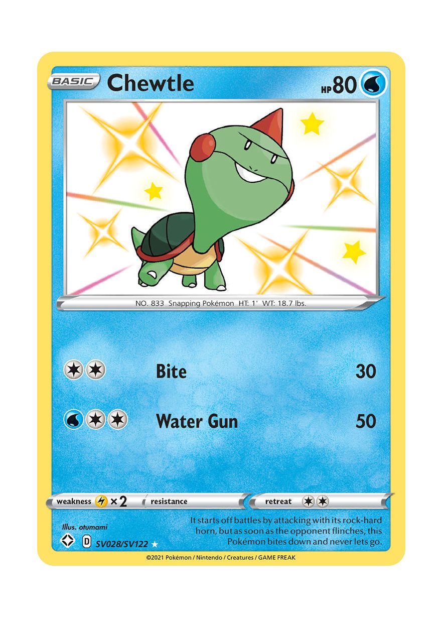 Chewtle (SV028/122) - Shiny Vault