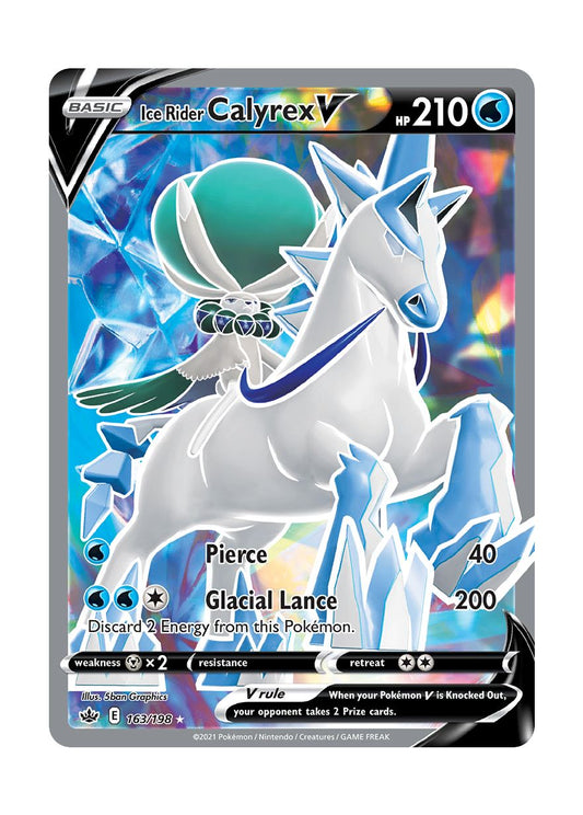 Ice Rider Calyrex V (163/198) - Chilling Reign