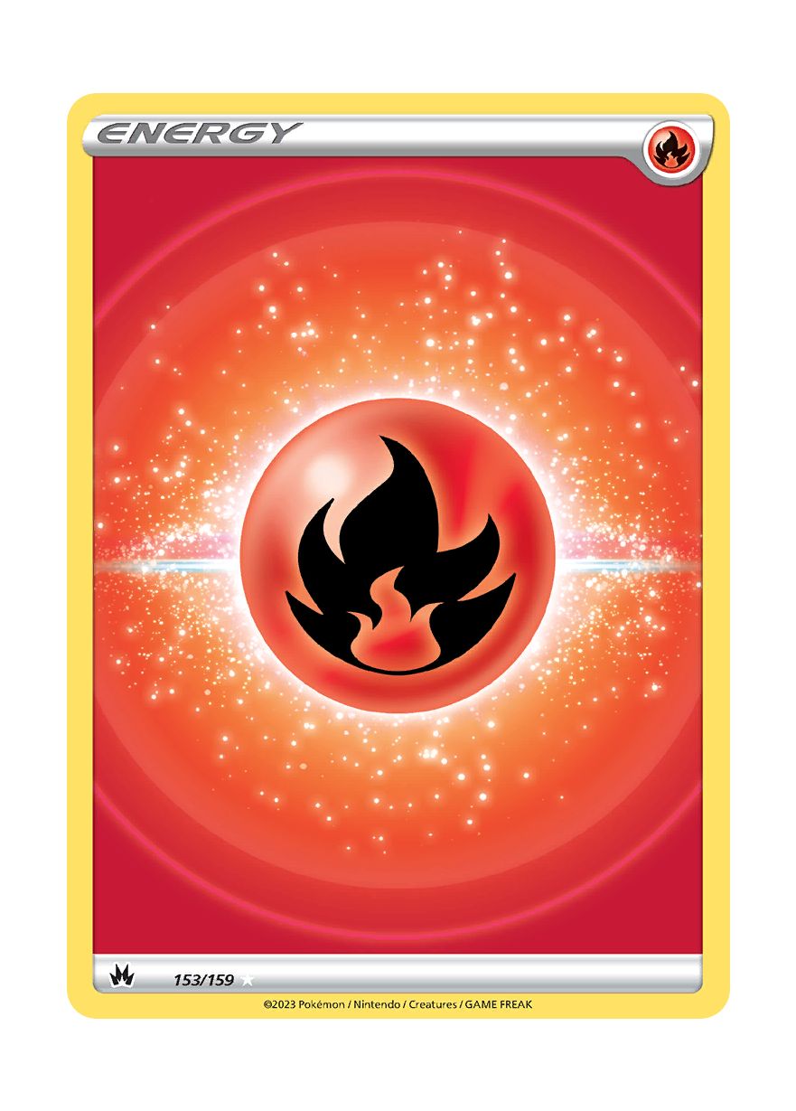 Fire Energy (153/159) - Crown Zenith