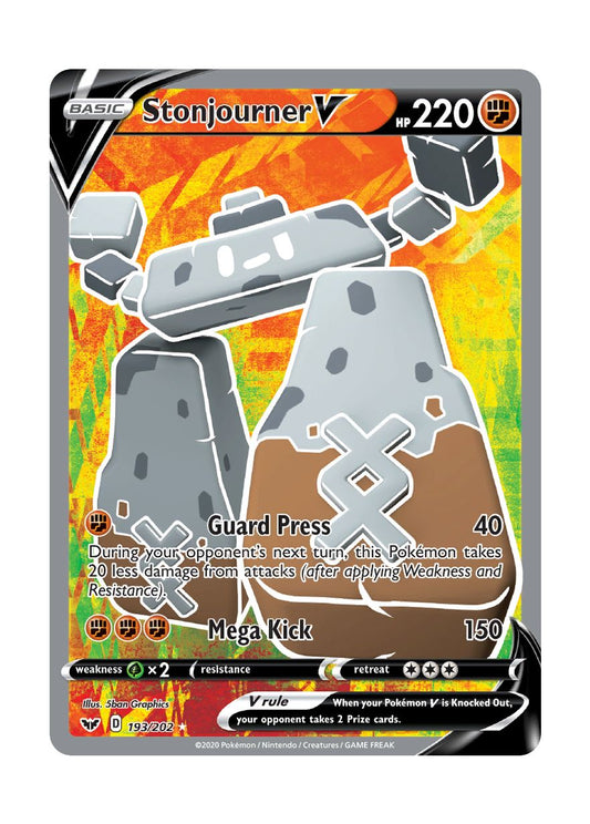 Stonjourner V (193/202) - Sword & Shield