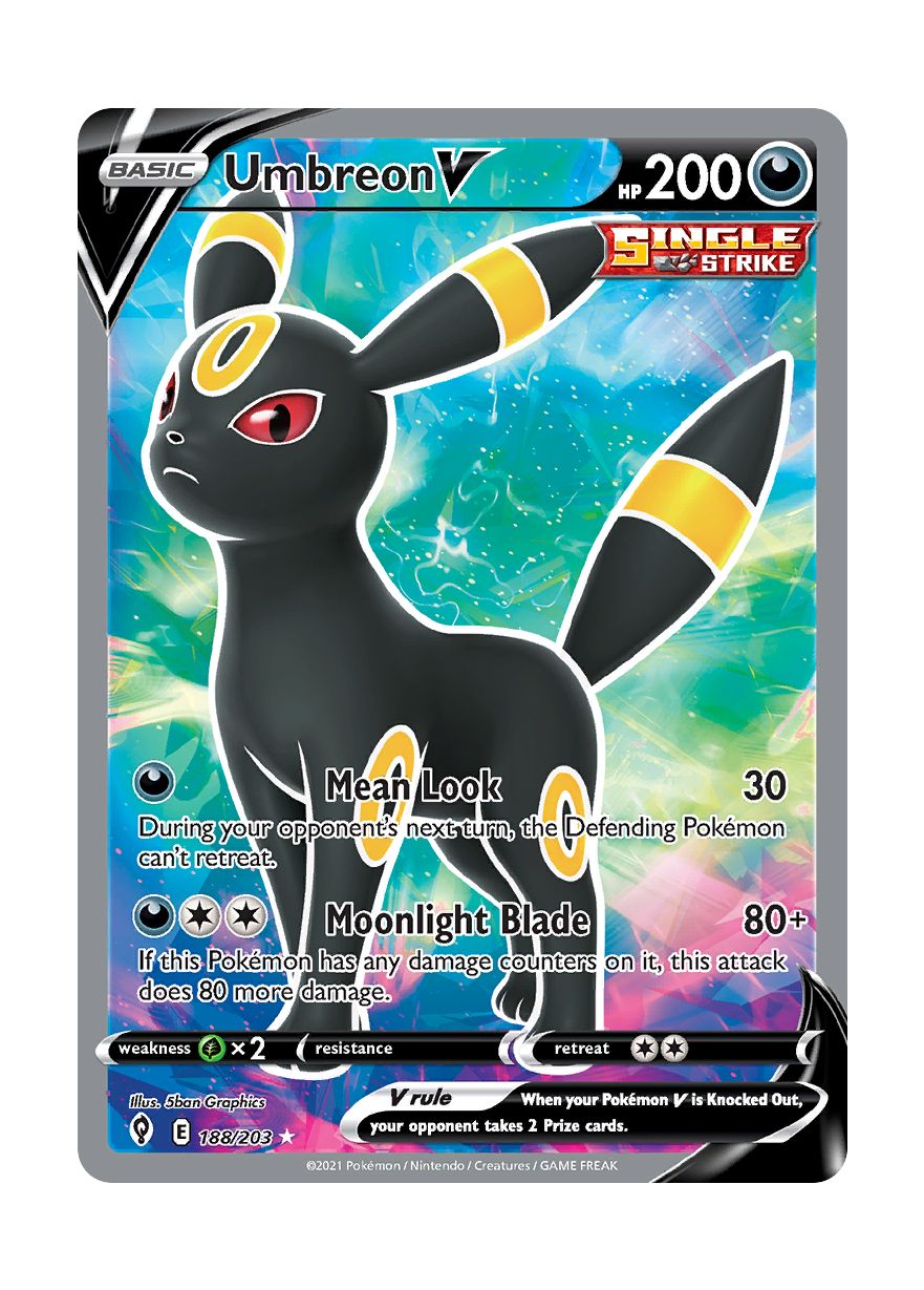 Umbreon V (188/203) - Evolving Skies