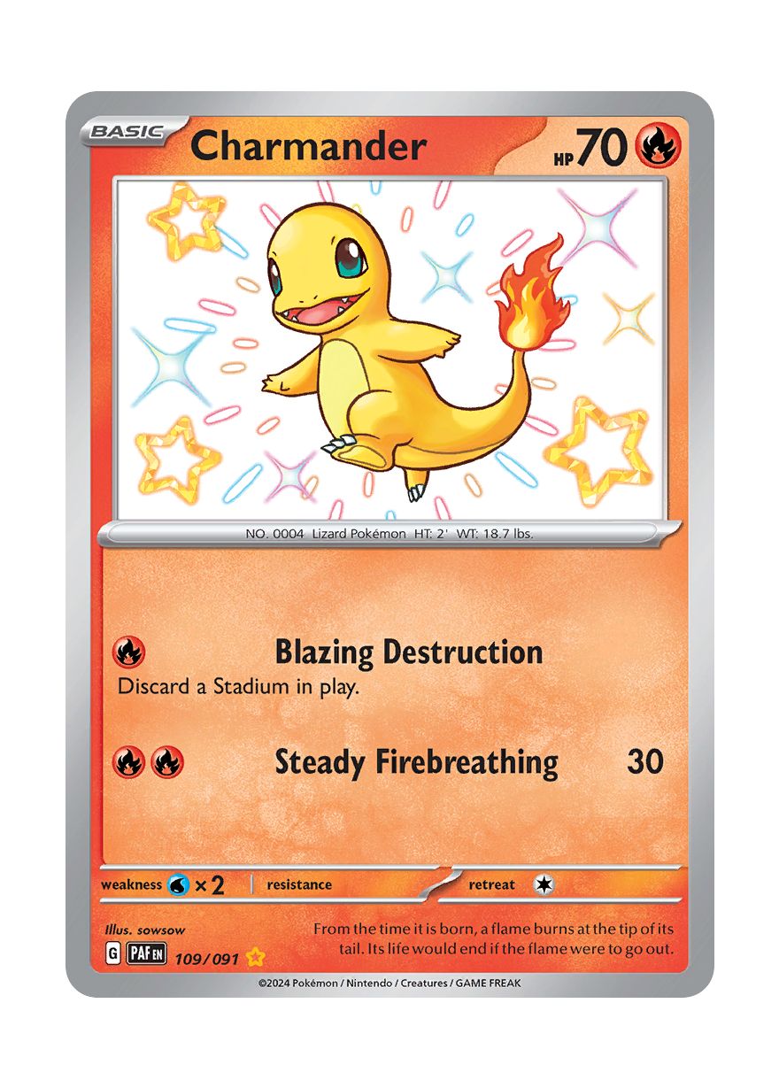 Charmander (109/91) - Paldean Fates