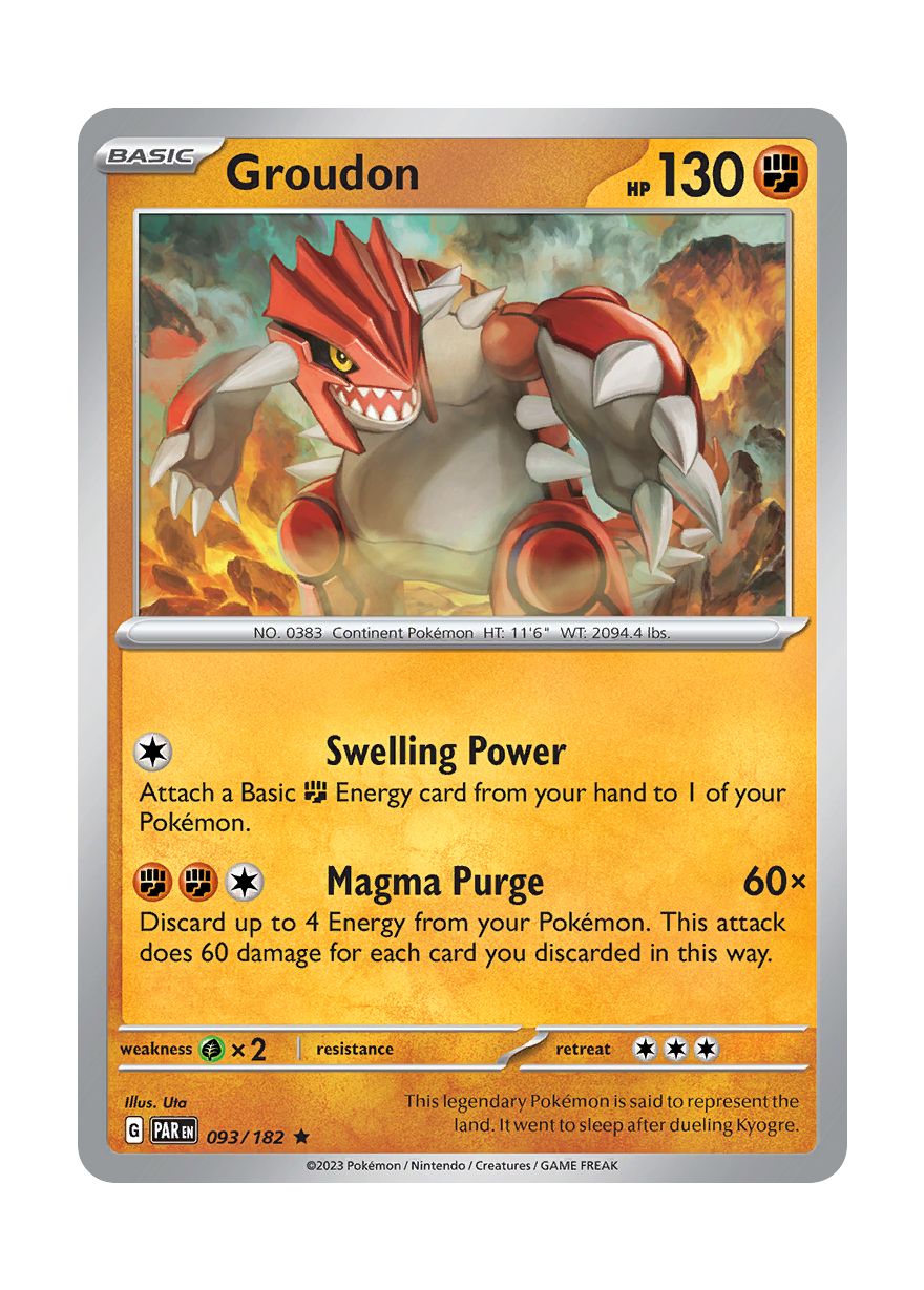 Groudon (93/182) - Paradox Rift