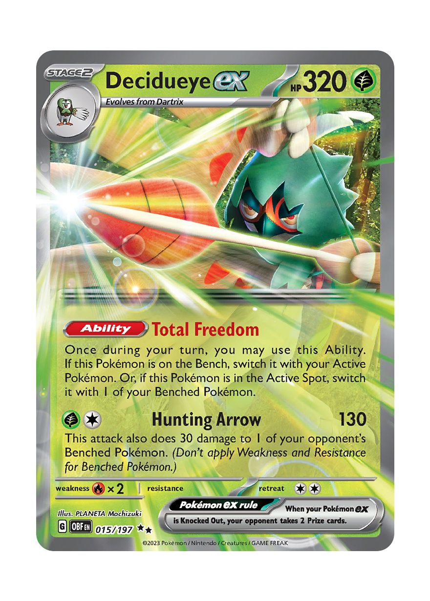 Decidueye ex (15/197) - Obsidian Flames