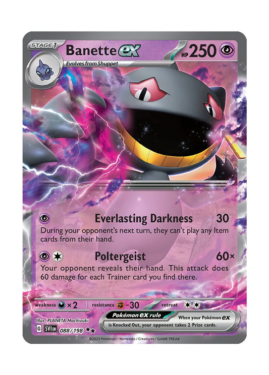 Banette ex (88/198) - Scarlet & Violet