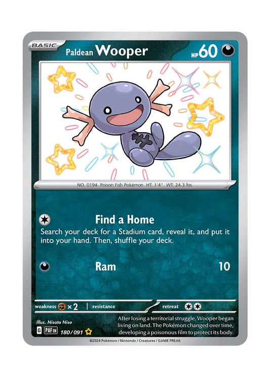 Paldean Wooper (180/91) - Paldean Fates